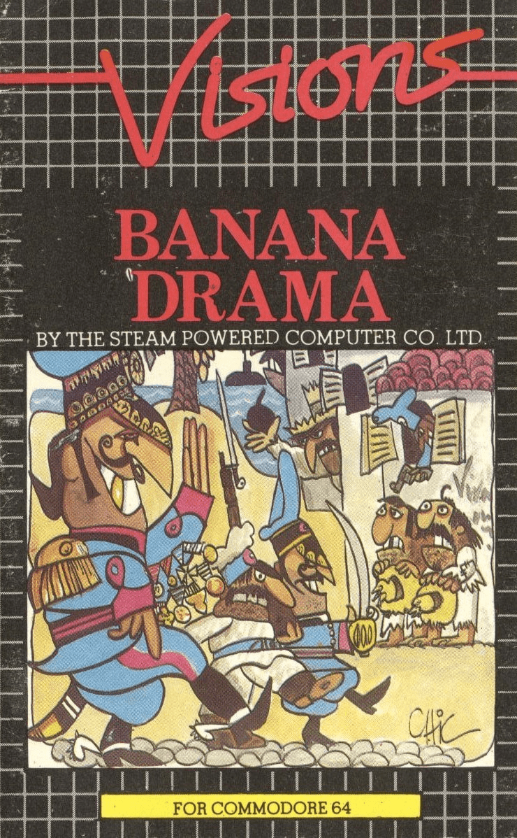 Banana Drama box art for Commodore 64